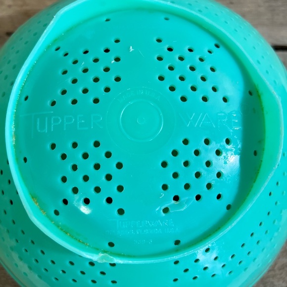 Vintage Tupperware colander green - Picture 3 of 7